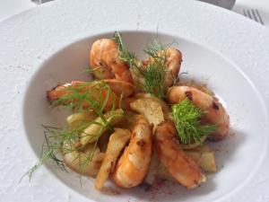 crevettes et fenouil