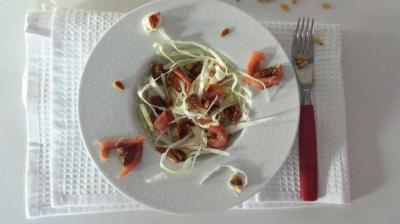 Salade de chou au saumon fumé
