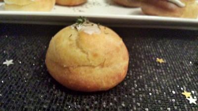 choux crème fouettée thym