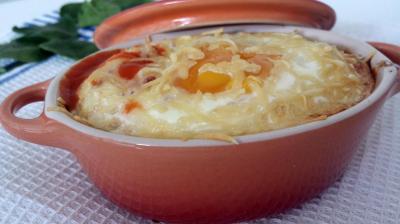 Gratin épinards et oeuf