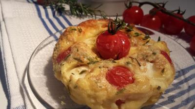 Clafoutis tomate  cerise