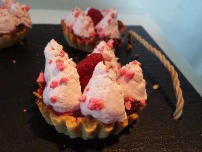 Mini tartelettes chocolat – framboises