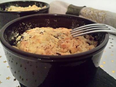 Crumble de poireaux et céleri