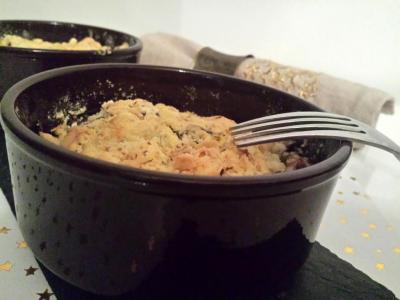 Crumble poireaux et céleri