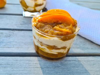 Mousse abricots et vanille