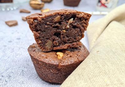 Brownie chocolat au lait et noix