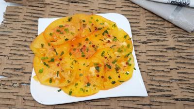 Carpaccio de tomates