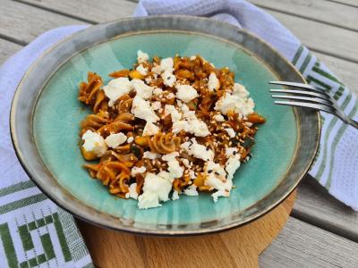 Courgettes et feta