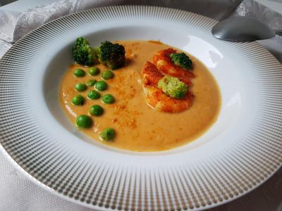 Creme de butternut au curcuma
