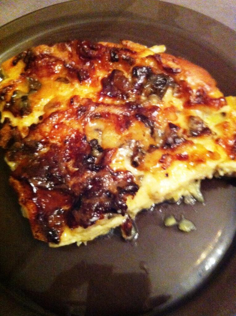 Clafoutis de courgettes au bleu d’ auvergne