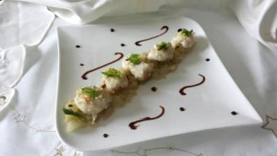 Joues de lotte au fenouil croquant