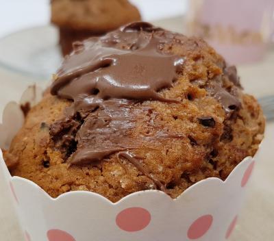 Muffins chocolat au lait, pâte à tartiner