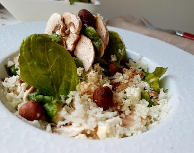 Salade chou fleur et épinards