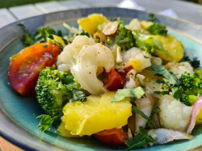 Salade pommes de terre chou fleur