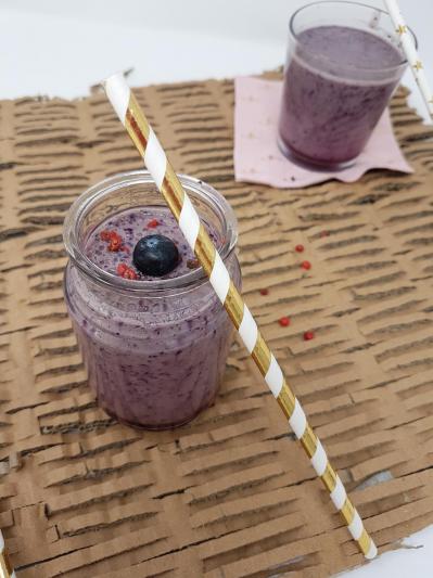 Smoothie aux myrtilles