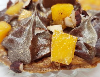 Tarte chocolat et kaki