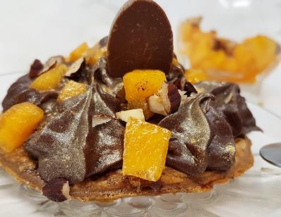 Tartelette chocolat et kaki