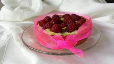 Tartelette framboise pistache