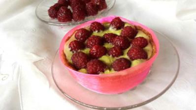 Tartelette framboise et pistache