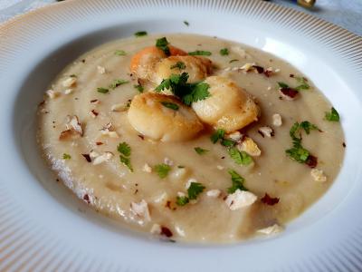 Veloute choufleur st jacques